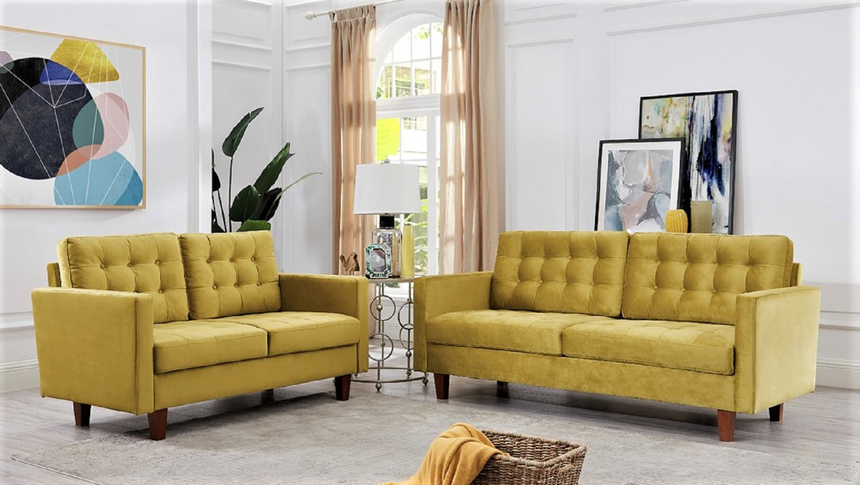 House of Hampton® Annemiek 2 Piece Velvet Living Room Set & Reviews