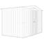 Globel 10 X 6 Apex Grey Metal Shed-120901526
