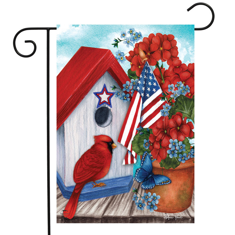 Drapeau du jardin cardinal américain