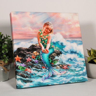 Mermaid Princess Pizazz Print with Dazzling Crystals