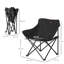 Camping Chair 61*54*66 cm Steel 1 Piece Folding Camping Chair Black Foldable