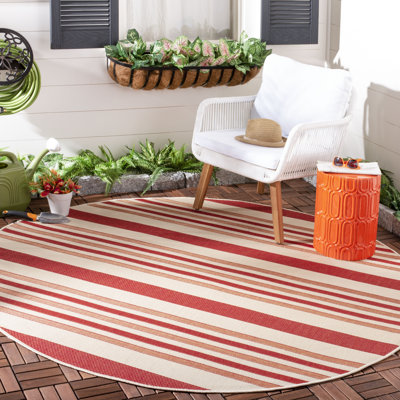 Herefordshire Performance Striped Indoor/Outdoor Area Rug