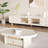 Cream style coffee table TV cabinet combination