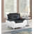 Black/White Faux Leather