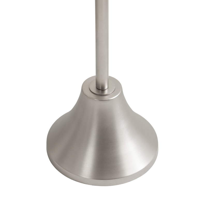 Round Marble and Metal Drink Table, Silver