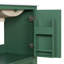 30" Freestanding Bathroom Vanity with Sink - MDF & Solid Wood Frame, 1 Divider Drawer & 2 Soft-Close Doors with Double Shelf