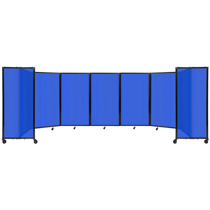 Cloison murale en polycarbonate 360, H 60 po x l 234 po, Bleu
