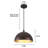  2- light 11.8inches Modern Brown Dome Single Pendant Light For Kitchen,Restaurant Room Aisle-214436361