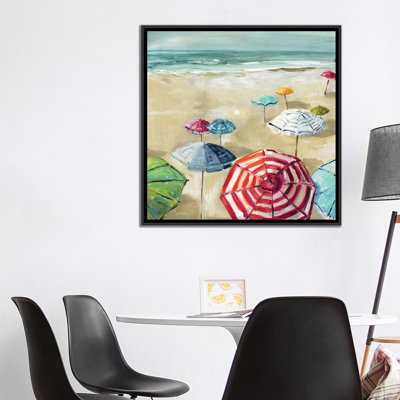 «Umbrella Beach II» par Carol Robinson - reproduction imprimée