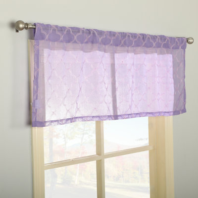 Geometric Tailored Window Valance