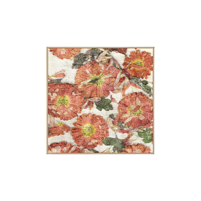 Tapis en chenille / polyester tissé à la main à la machine Stanuta - rouge / vert, Rectangulaire 3 pi x 5 pi