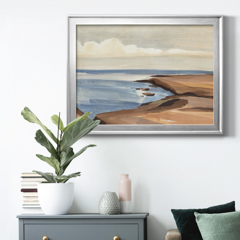 Toile encadrée de qualité supérieure Shore Days II - prête à être accrochée, H 26,5 po x l 36,5 po x P 1 po