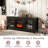 Unfinished TV Stand for TVs up to 65" with Fireplace Included-1874161539