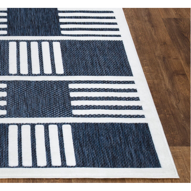 Hezekiyah Geometric Indoor / Outdoor Area Rug, Rectangle 160 x 230cm