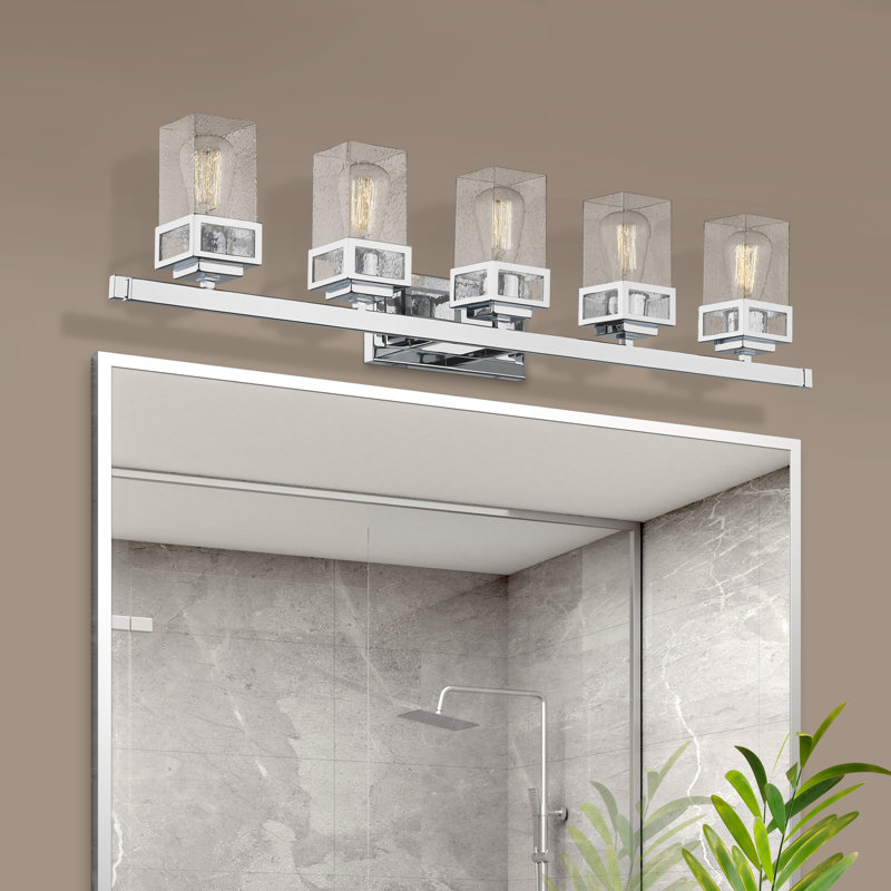 Nailwell 5 - Light Dimmable Vanity Light, Polished Chrome