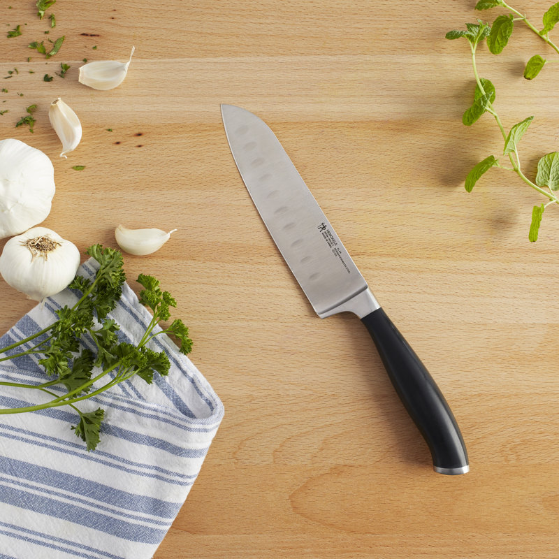 HENCKELS Elan 5-inch Hollow Edge Santoku Knife