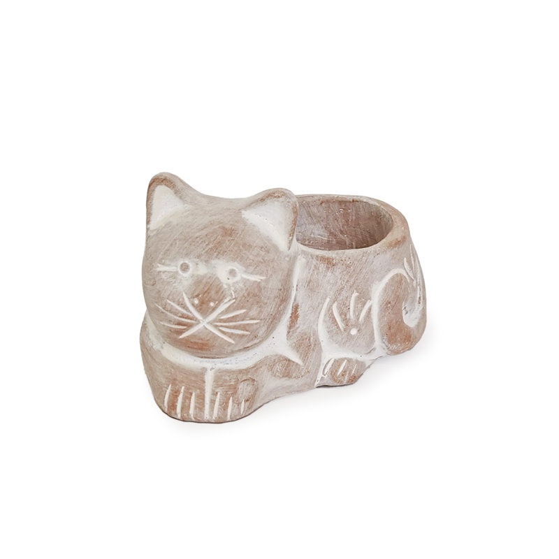 Makenzlie 2.25'' H Earthenware Tabletop Tealight Holder