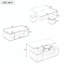 Table basse à plateau relevable avec 4 tabourets de rangement, table basse moderne avec plateau pliable, table basse réglable multifonctionnelle pour le salon-654444465