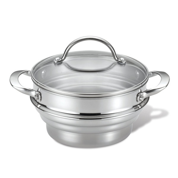 Anolon Classic Stainless Steel Universal Steamer Insert with Lid