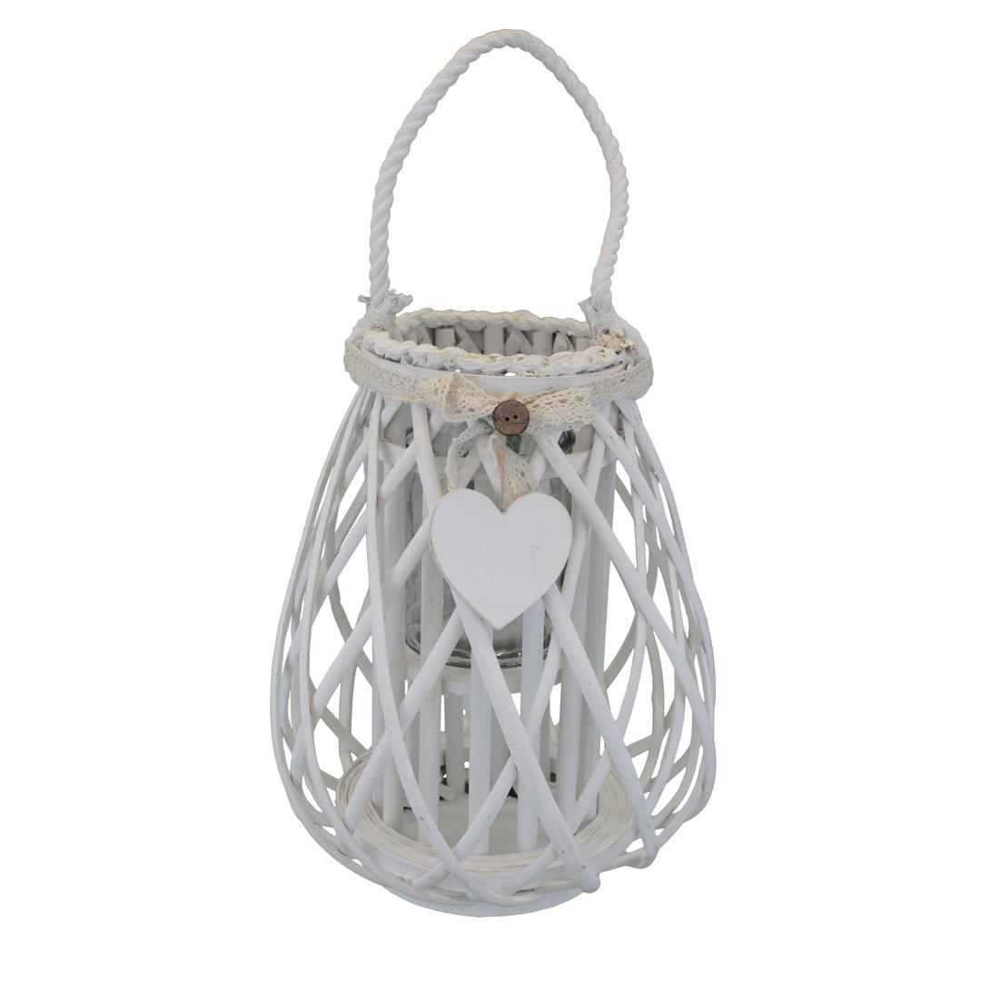 46Cm Glass Tabletop Lantern