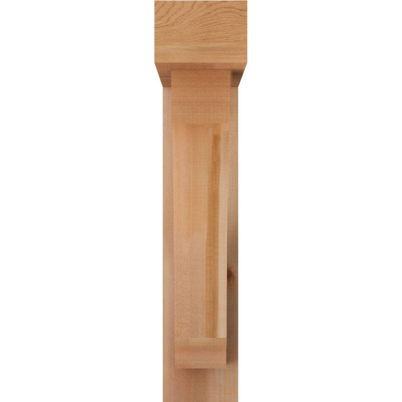 Support de bloc impérial avec entretoise décalée, 30 x 22, Cèdre rouge occidental de l 6 po (scié brut)