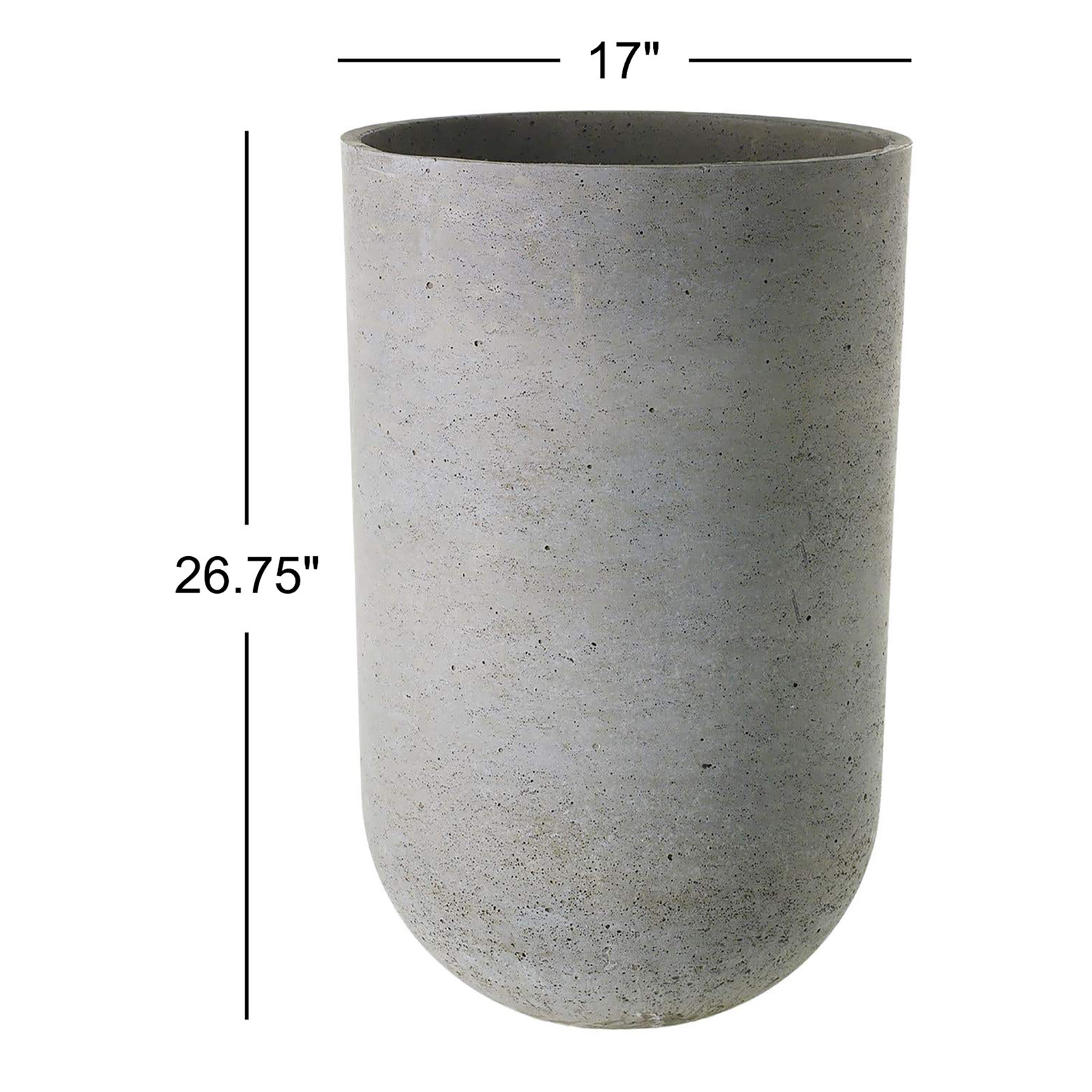 Georgy Handmade Pot Planter, 26.75" H x 17" W x 17" D