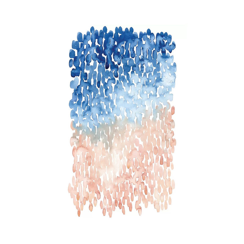 Coral Cascade II by Grace Popp - Wrapped Canvas Painting, 66.04 cm H x 45.72 cm W