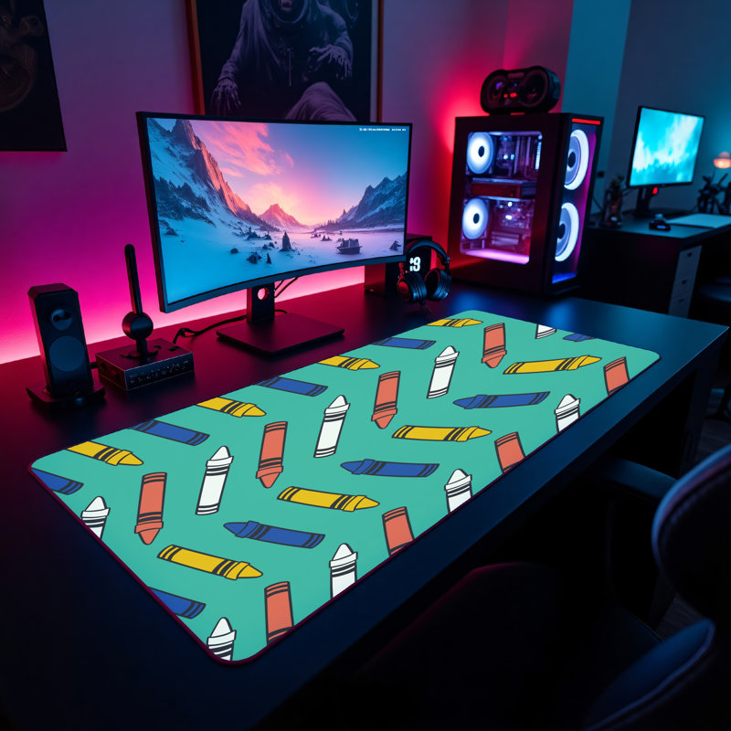 Polyester Desk Pad, 14.4x12.1