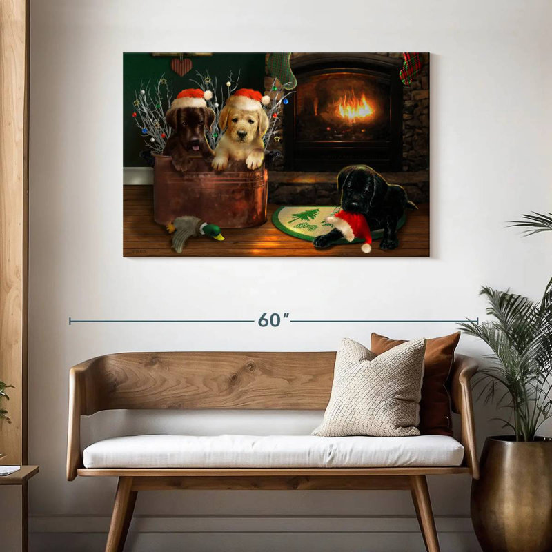 Trio Brampt Fireside Lab, H 30 po x l 45 po