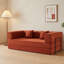 Canapé-lit convertible avec coussin cylindrique et cadre de forme fixe pour des espaces de vie multifonctionnels.-793248487