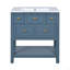 Ensemble de meuble-lavabo simple 30 po avec 5 tiroirs, ensemble de meuble-lavabo autoportant avec cadre en bois massif 30 po-1258188151