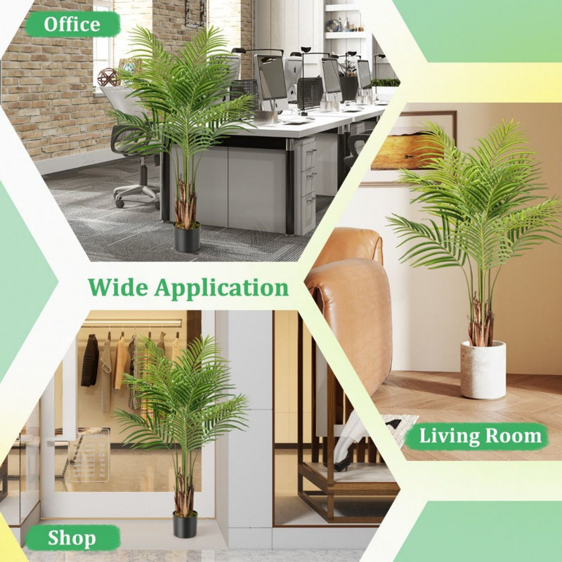 128cm Faux Palm Tree