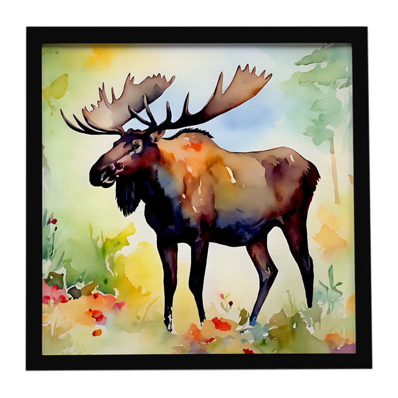 Moose Framed Metal Print