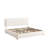 Boucle Upholstered Platform Bed Frame with Adjustable Headboard & Soft Rounded Corners-1178638436-1178638440