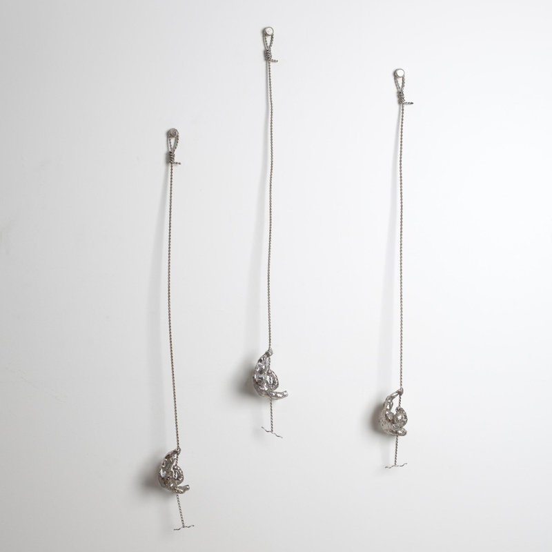 Climbing Man-Wall Mounted, Nickel