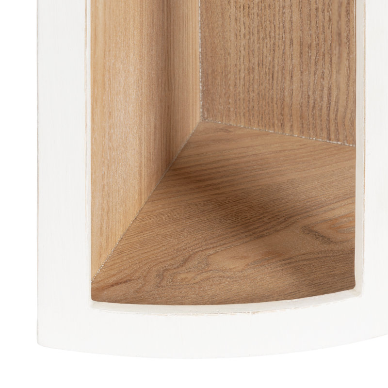 Armoire de coin en bois, Blanc
