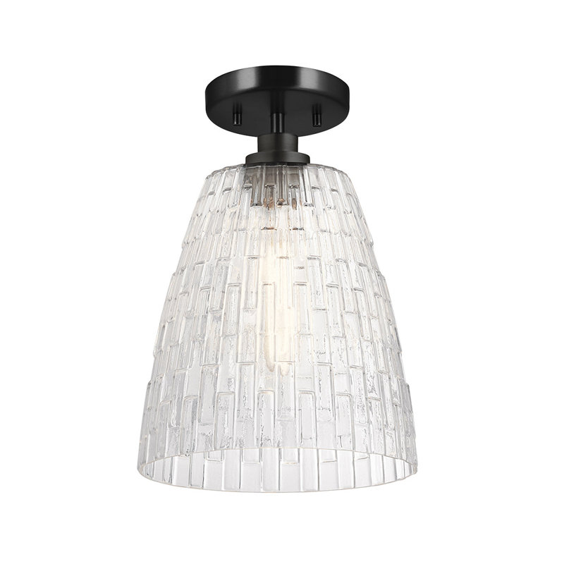 Luminaire suspendu 1 lumière Windsor, Noir satiné