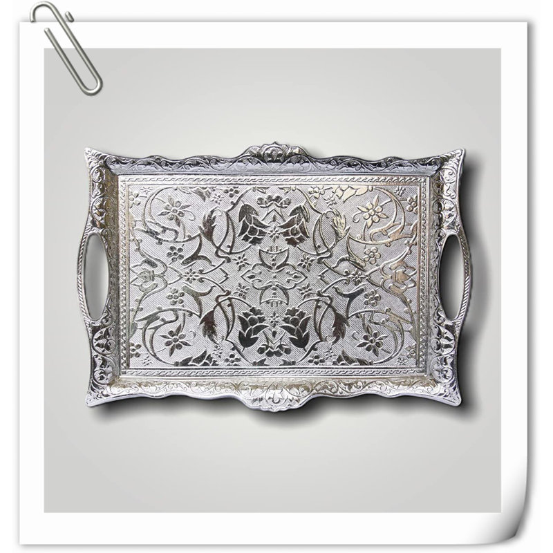 Tray Metal Tray, Silver