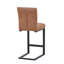 Upholstered Faux Leather Bar Stool