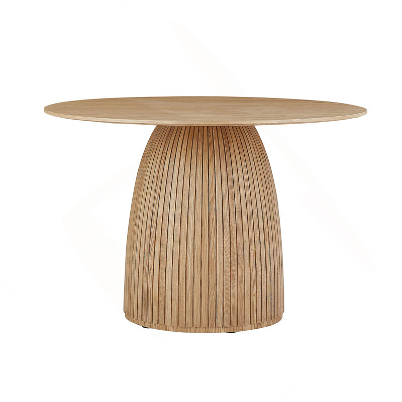 Table de salle à manger ronde en bois moderne 47,24 "