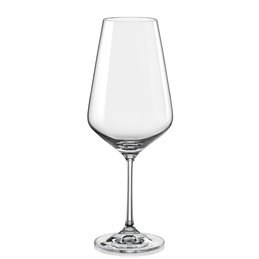 Sandra 19 oz. Red Wine Glass (Set of 6) Red Vanilla