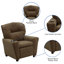Contemporary Kids Recliner with Cup Holder-1550057903