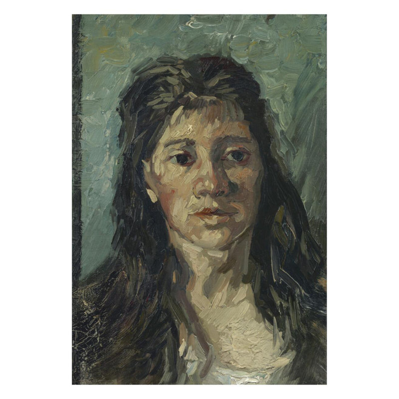 «Head of a Prostitute» par Vincent van Gogh - Estampe numérique, H 28 po x l 22 po
