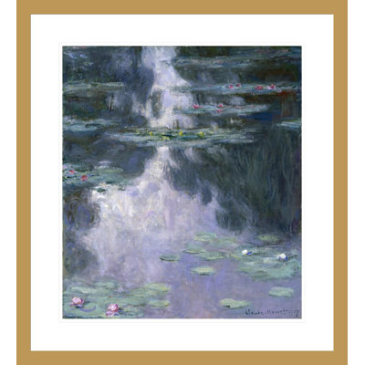 Nymphéas par Claude Monet, impression giclée encadrée