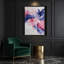Aquarelle abstraite 77, art mural sur toile beige