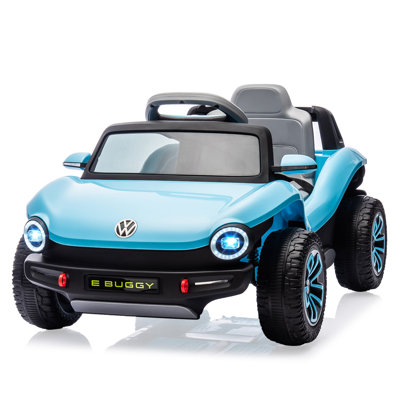 12v Licensed Volkswagen Beetle Ride-on Car For Kids With Remote Control, Battery Powered Electric Vehicle Toy With Lights & Music