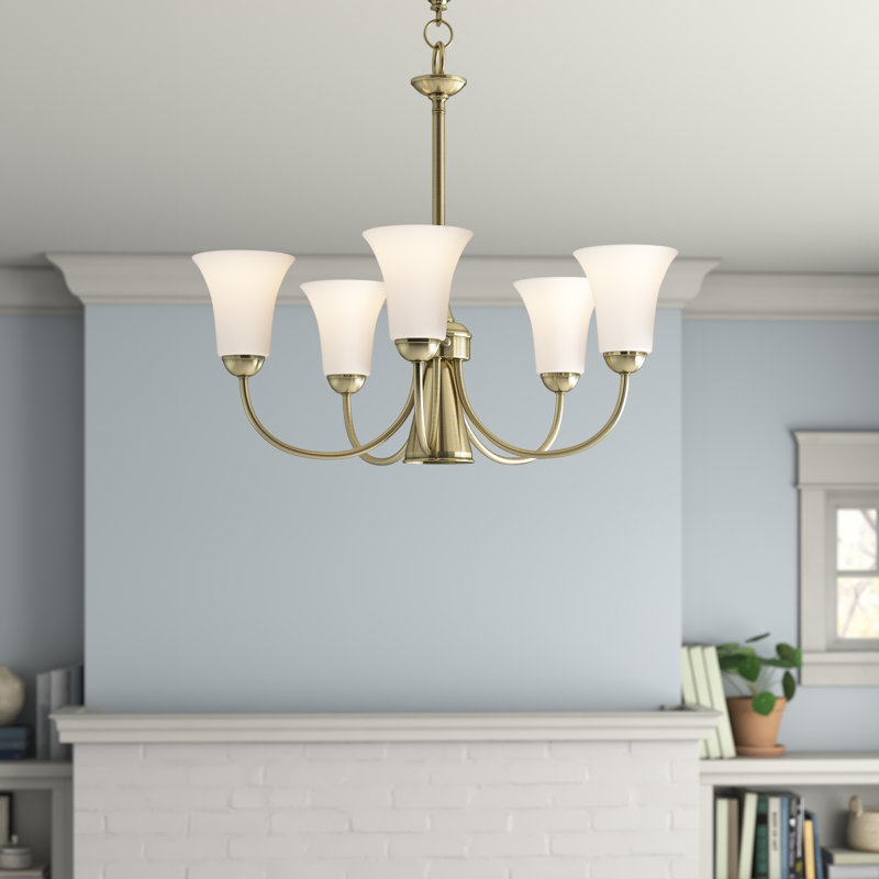 Feliberto 6 - Light Dimmable Classic / Traditional Chandelier, Antique Brass