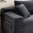 106.6-Inch L-Shaped Cloud Corner Sofa, Modern Minimalist Deep Seat Design, Ready To Use In Living Room Or Bedroom Without Assembly, Gray.