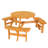 Tibbits Round Fir Solid Wood Outdoor Picnic Table Yes , 67 " W 67 " D