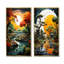 Vibrant Oasis Baobab - ensemble de salon mural art baobab arbre de 2-125892144-125892146
